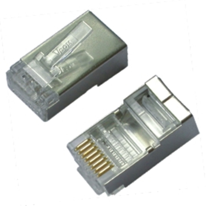 Коннектор экранированный RJ45 8P8C FTP CAT5e  Оптовая продажа