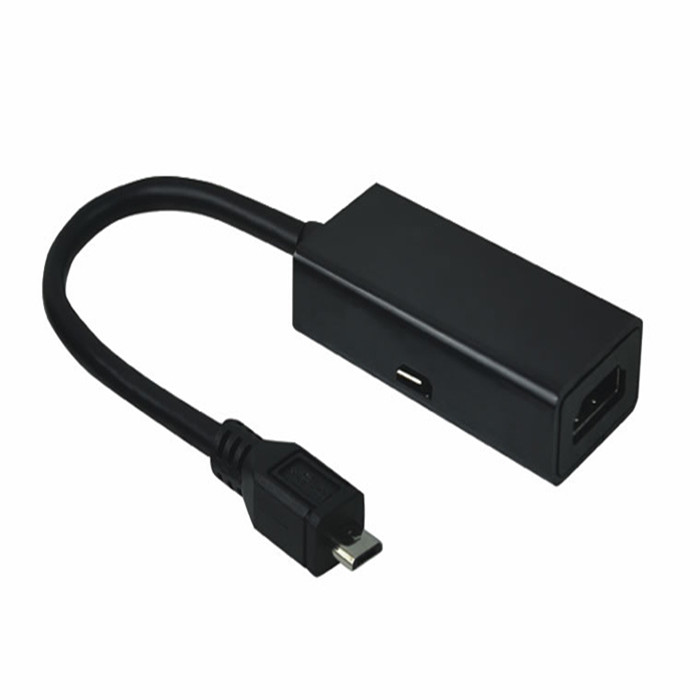 Кабель-адаптер MHL microUSB BM -HDMI (F) + microUSB BF