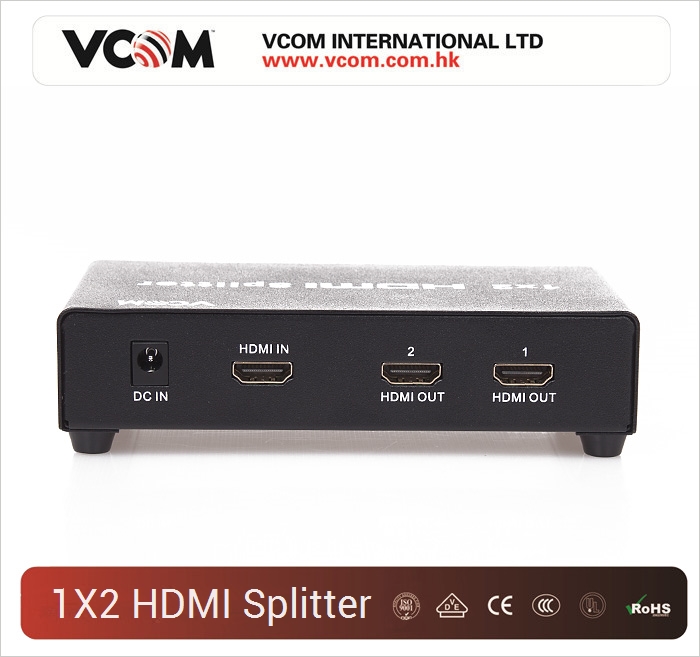 Разветвитель (сплиттер) HDMI 1X2 1.4v 220V  Оптовая продажа