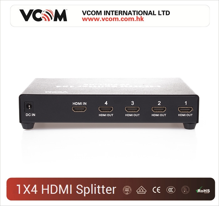 Разветвитель(Сплиттер) HDMI 1x4 Splitter  Оптовая продажа