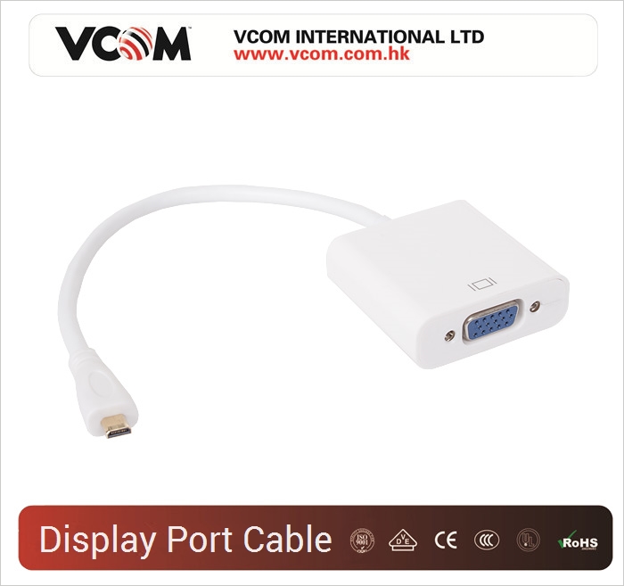 Кабель переходник Micro HDMI M/VGA F Оптовый завод VCOM