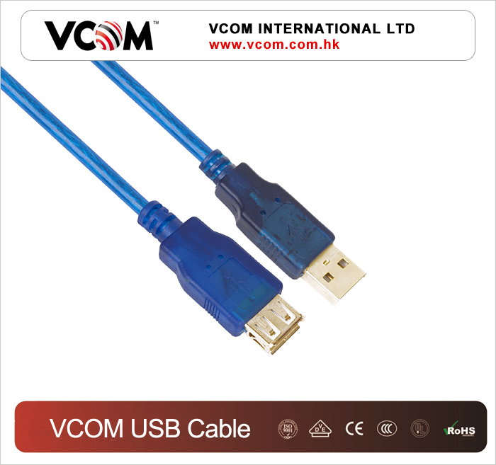 Кабель-удлинитель USB 2.0 AM/AF Оптовый завод VCOM