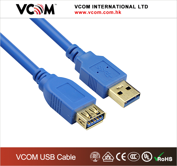 Кабель удлинительный  USB3.0 AM-AF Оптовый производитель VCOM