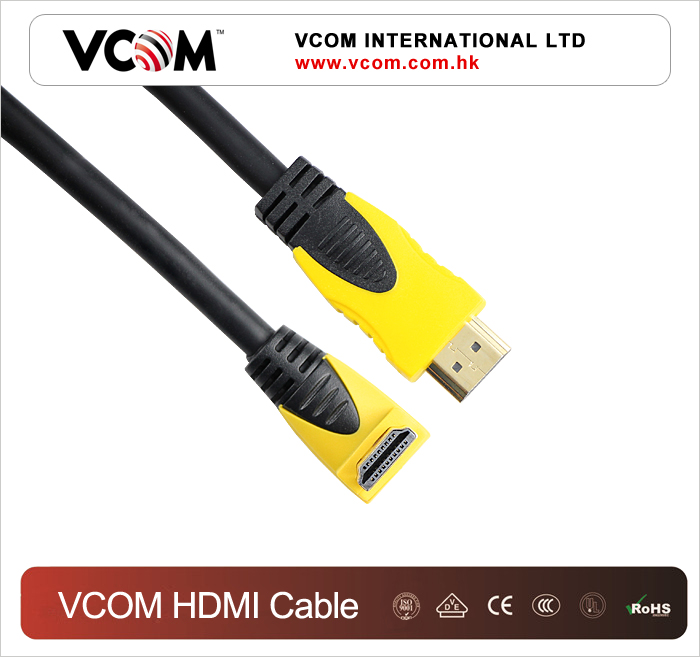 Кабель HDMI-HDMI 19M/M v1.4 W/Ethernet/3D 90°angel Оптовая продажа