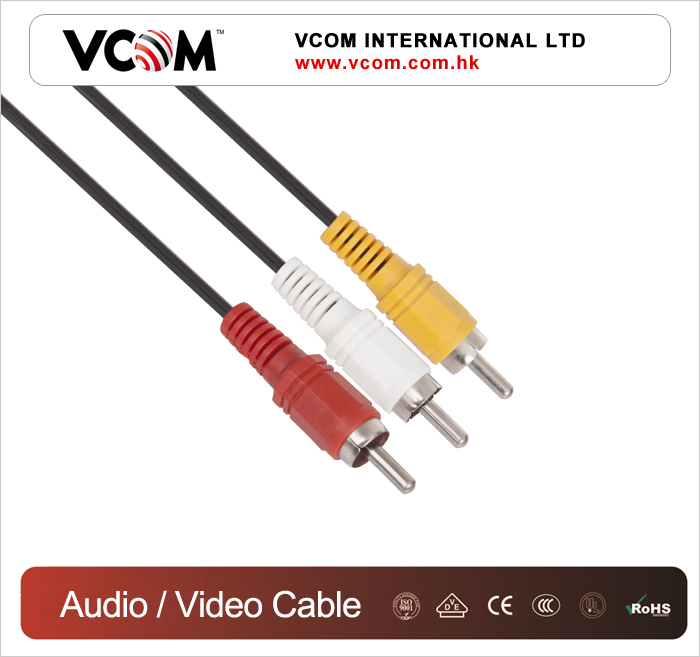Кабель аудио-видео  3RCA M /3RCA MОптовый производитель VCOM