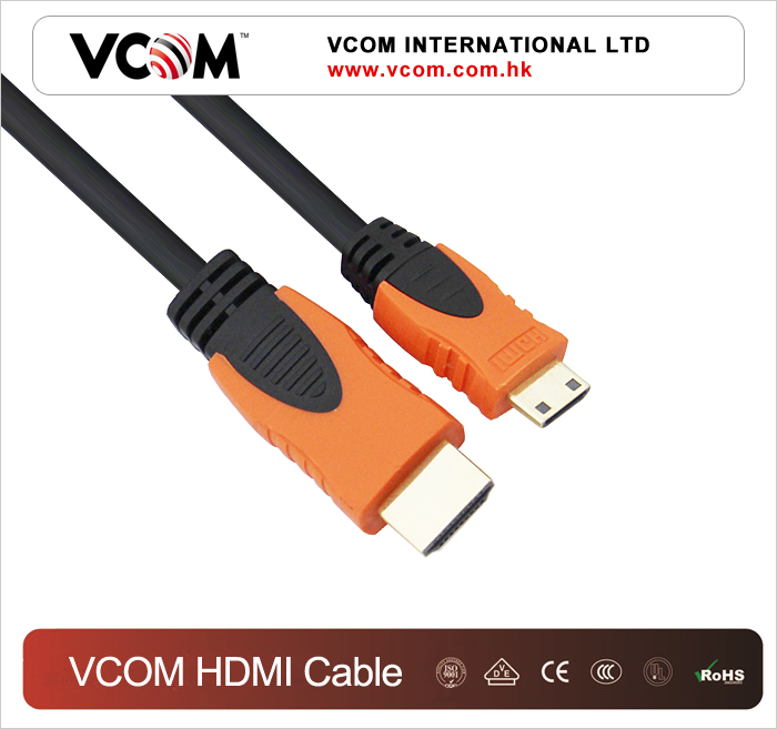 Кабель HDMI M/MINI HDMI M ver1.4 с позолоченными разъемами Оптовый производитель