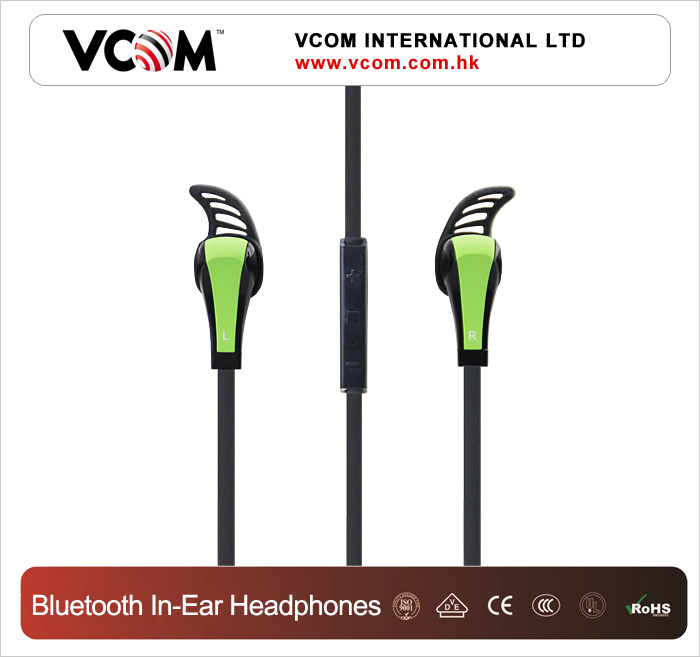 VCOM Спортивные водонепроницаемые Bluetooth-наушники для телефона